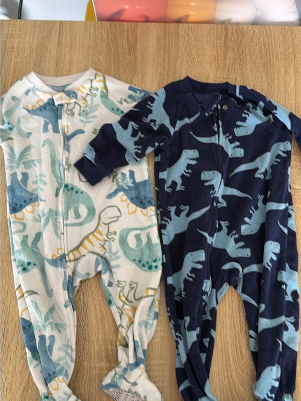 Carter's Child of Mine Blue & Navy Baby Zippered Sleeper